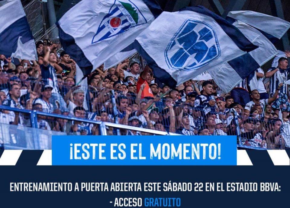 Tendrá Rayados apoyo de su afición en práctica del sábado