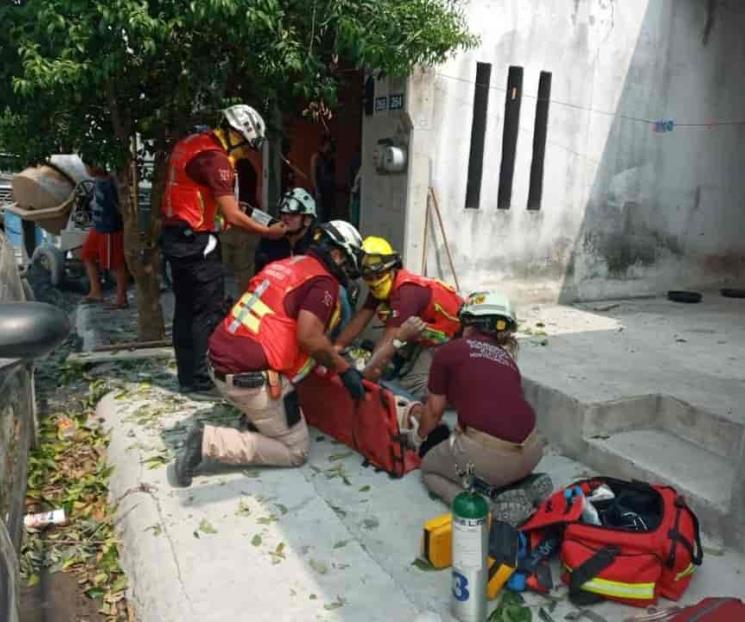 Se electrocuta trabajador en Montemorelos