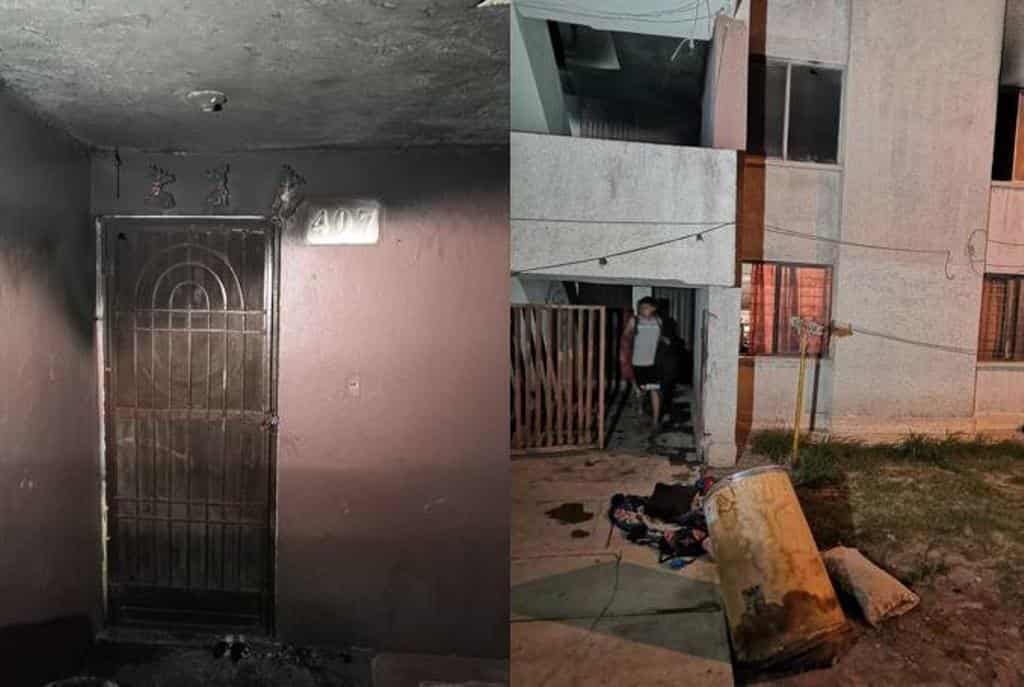 Hombre salta del cuarto piso al incendiarse departamentos Hombre salta del cuarto piso al incendiarse departamentos