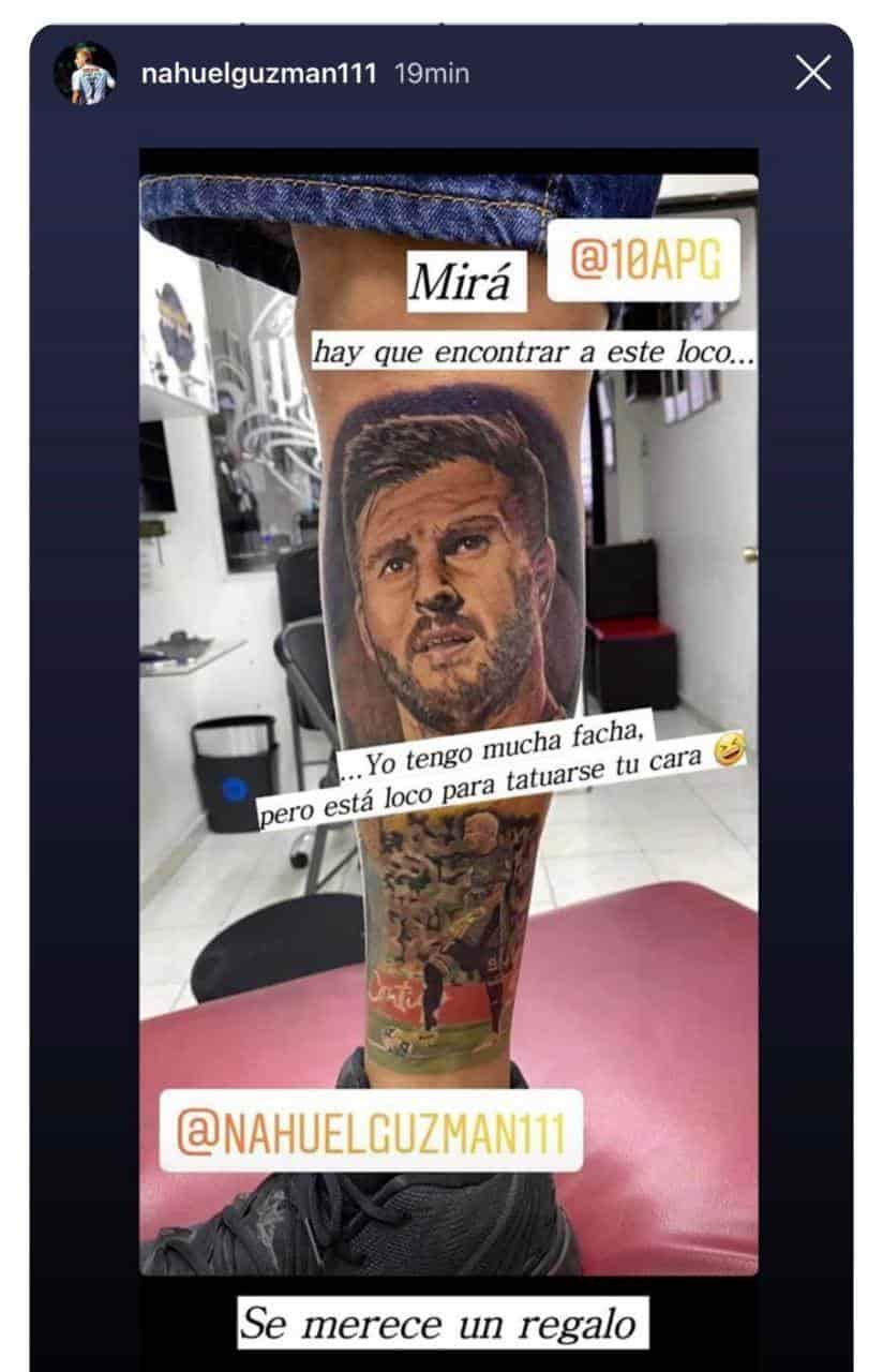 Fan se tatúa a Gignac y Nahuel; Patón quiere premiarlo Fan se tatúa a Gignac y Nahuel; Patón quiere premiarlo