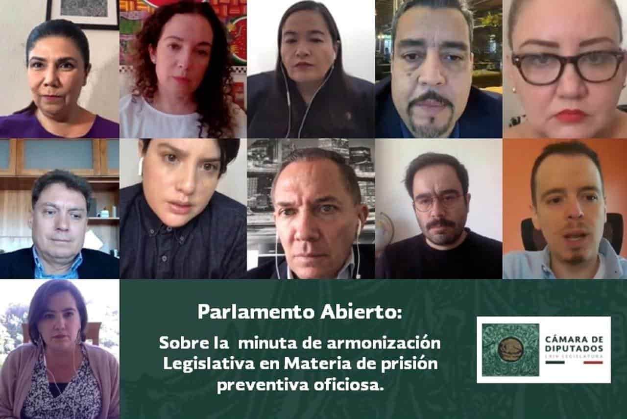 Inician análisis de minuta sobre prisión preventiva oficiosa Inician análisis de minuta sobre prisión preventiva oficiosa