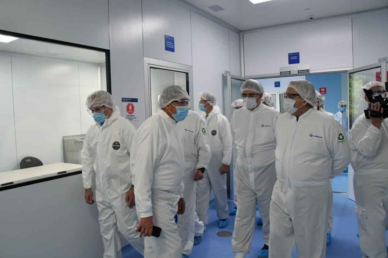 Visita presidente argentino los laboratorios Liomont Visita presidente argentino los laboratorios Liomont