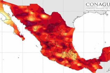 Advierten tercera onda de calor para este domingo en el pa&iacute;s