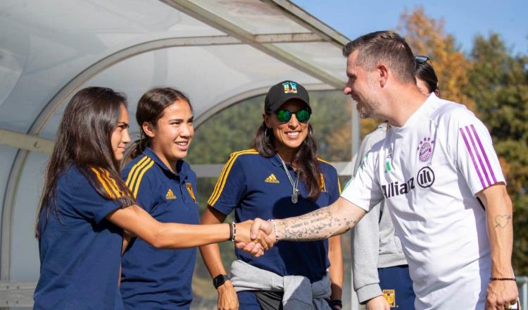 Acuden jugadoras de Tigres a entrenamiento del Bayern