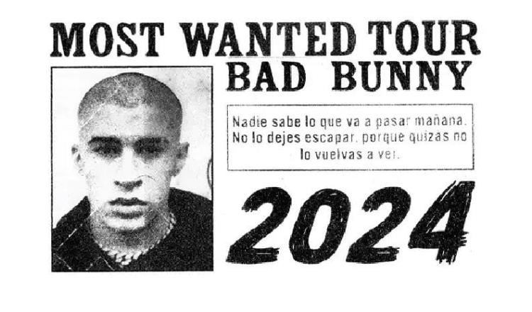 Anuncia Bad Bunny "The Most Wanted Tour" en Estados Unidos