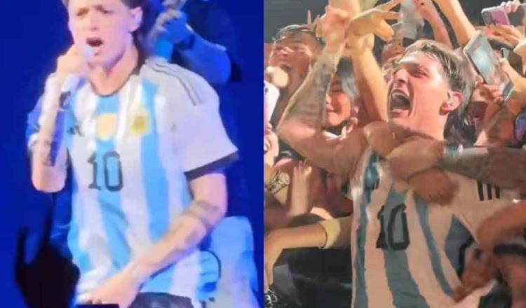 Peso Pluma elogia a Messi y a Argentina y lo critican en redes