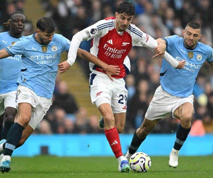 Con gol agónico, Manchester City empata al Arsenal en Premier League