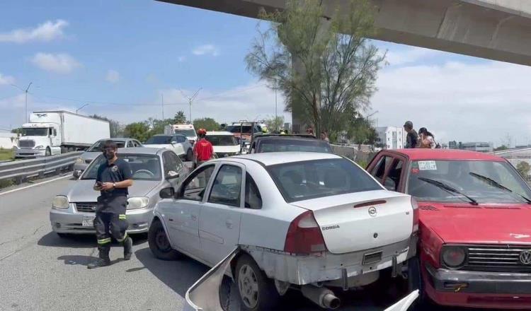 Choque múltiple en Constitución deja 2 lesionados