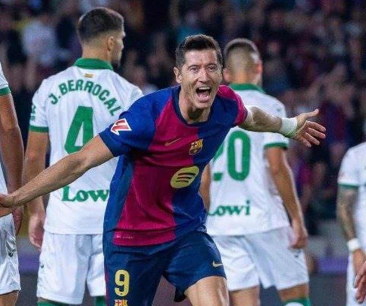 Gana Barcelona y sigue en la cima de la Liga de España 