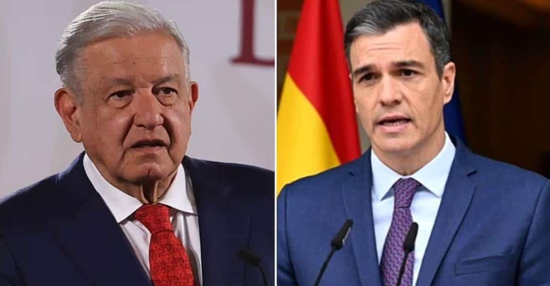 AMLO acusa a presidente de España de faltarle el respeto a Sheinbaum