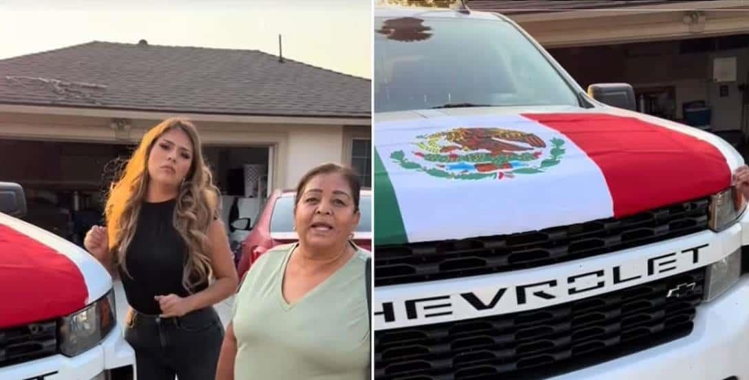 Familia de mexicano en EU exige quitar bandera de su camioneta