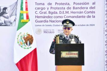 Presentan nuevo comandante de la Guardia Nacional