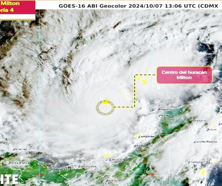 Se fortalece huracán Milton; se prepara Yucatán