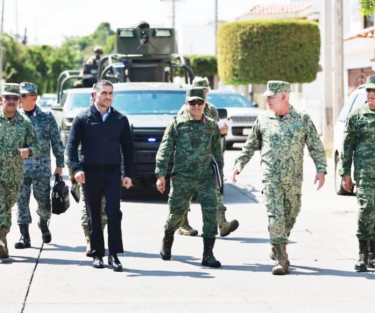 Recorren García Harfuch y titular de Sedena Sinaloa