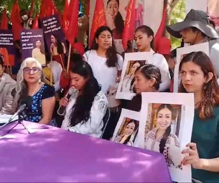 Piden familiares de activista desaparecida ayuda a la jefa del Ejecu