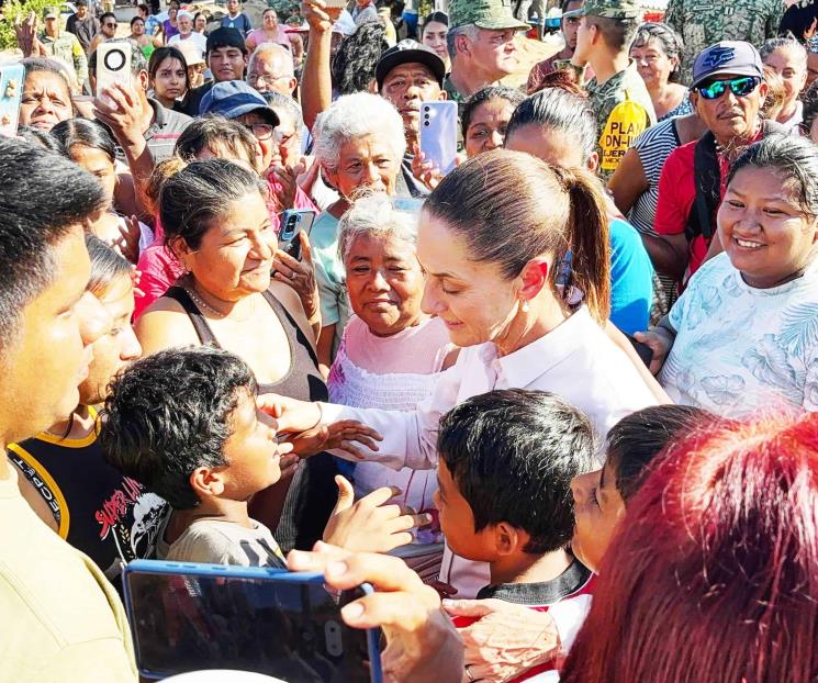 Visita Claudia Acapulco para valoración tras paso de ´John´