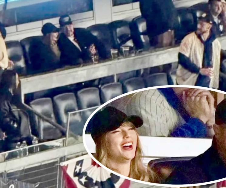 Taylor Swift y su novio Travis Kelce sacan su lado beisbolero