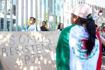 Demandan trabajadores resoluci&oacute;n de la SCJN