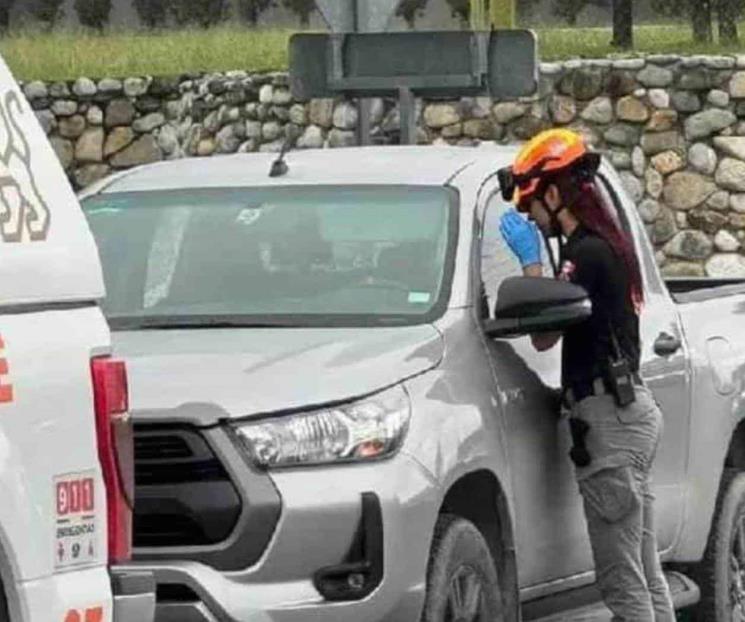 Muere conductor por aparente infarto en Carretera Nacional