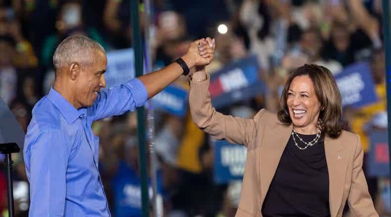 Realizan Harris y Obama campaña en Georgia