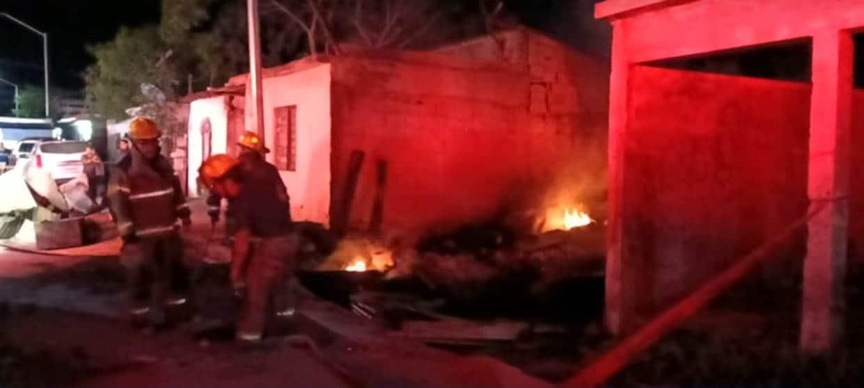 Se incendia vivienda en García