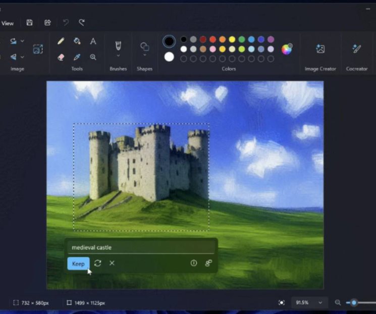 Microsoft Paint planta cara a Photoshop con nuevas funciones de IA