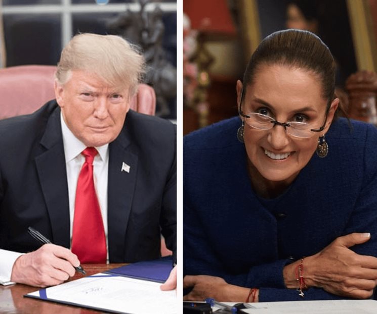 Sostienen Trump y Sheinbaum primera conversación telefónica