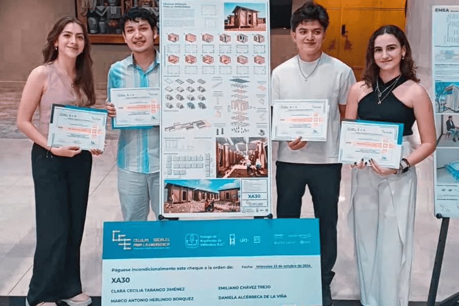 4 alumnos Tec crean refugio desmontable y ganan concurso de diseño