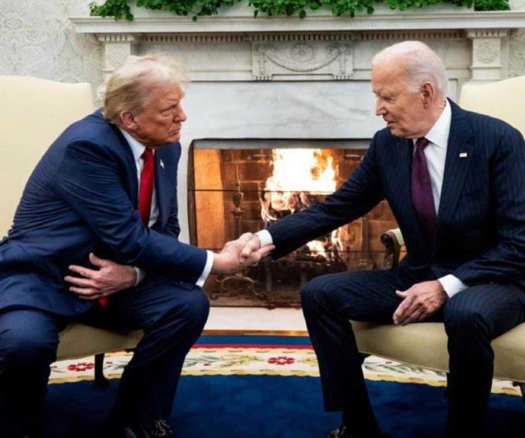 Joe Biden felicita a Donald Trump durante reunión en la Casa Blanca