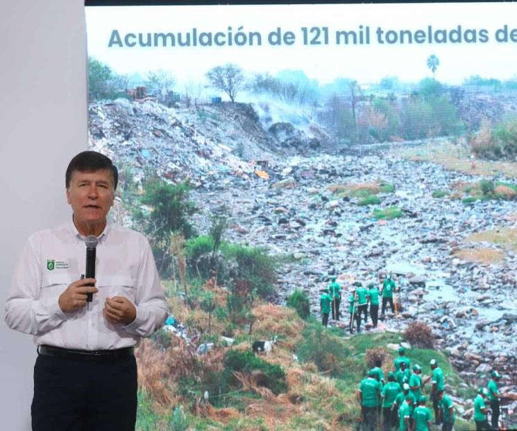 Se han retirado 21 mil 300 toneladas de escombro en el Río Pesquería