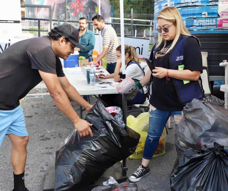 Realiza municipio sampetrino "intercambio de reciclaje"