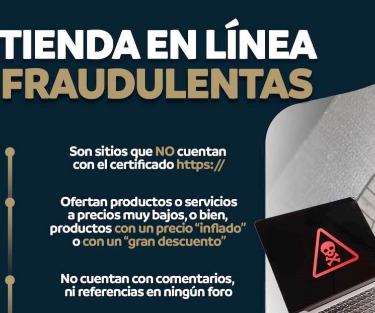 Alertan sobre posibles fraudes en línea