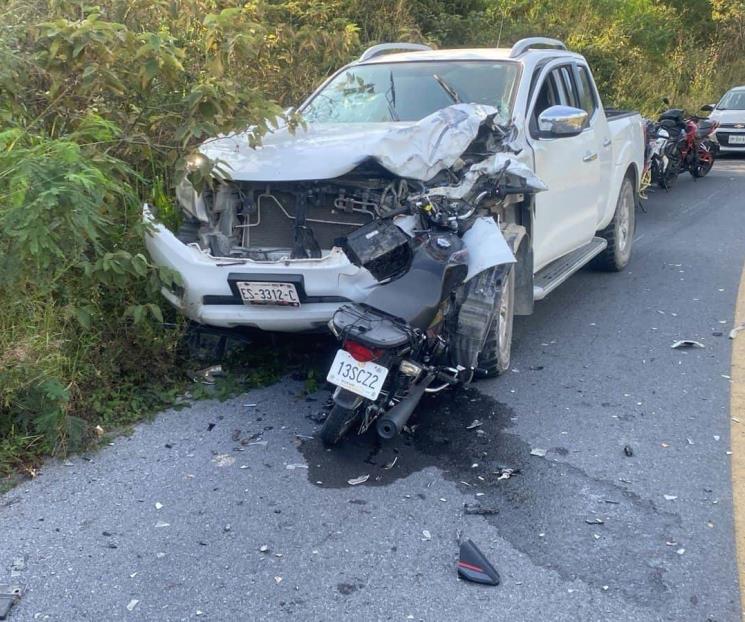 Muere motociclista en choque