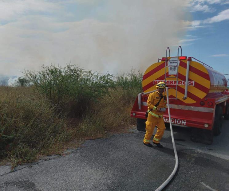 Alarma fuego en pastizal