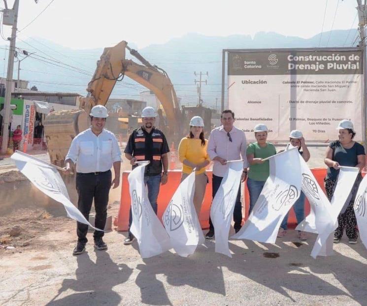 Empieza SC obras de drenaje pluvial en Hacienda El Palmar