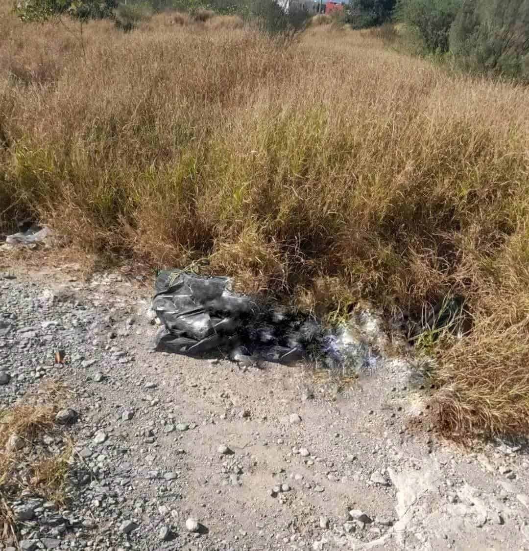 El cadáver de un hombre envuelto en una bolsa de plástico, fue encontrado ayer en el municipio de García.