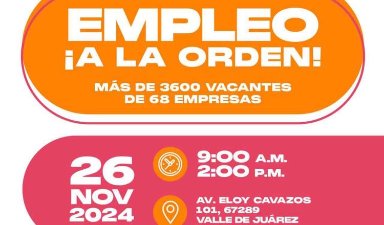 Organiza Juárez la ´Feria Empleo ¡A la orden!´