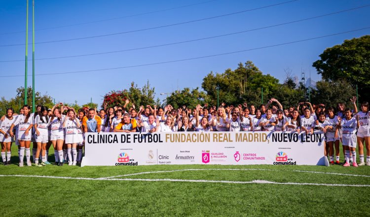 Inició la clínica de futbol femenil del Real Madrid