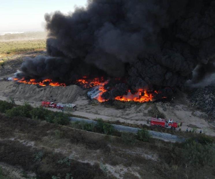 Se registra incendio en Simeprode Salinas Victoria 