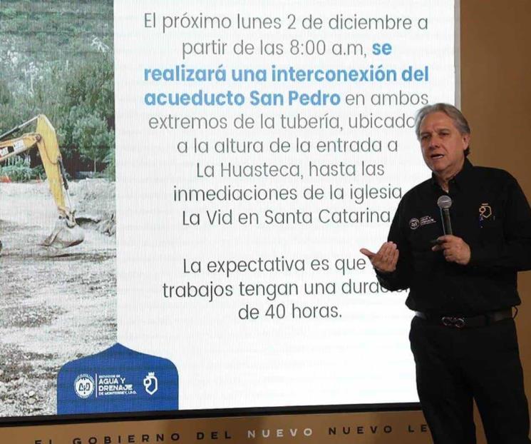 Anuncia AyD cortes de agua en Santa Catarina y García