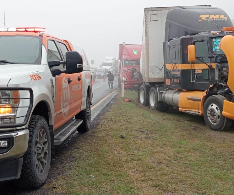 Alarma choque en la Carretera a Saltillo