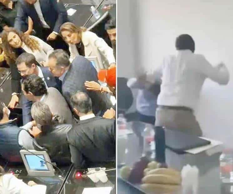 Protagonizan políticos pelea en el Senado