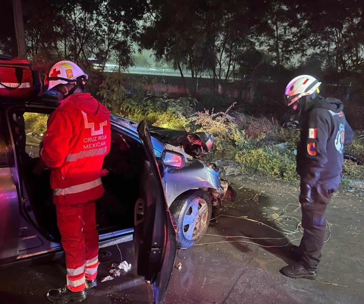 Choque en la autopista a Reynosa deja dos lesionados en Guadalupe