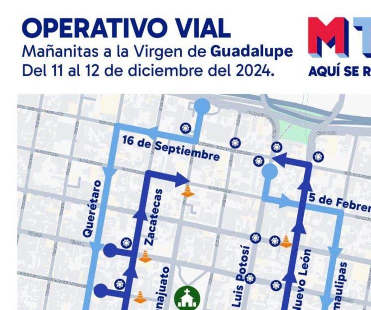 Anuncian serie de restricciones viales por el Día de la Virgen