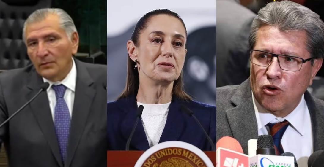 Sheinbaum llama a Monreal y a Adán Augusto a tener cabeza fría