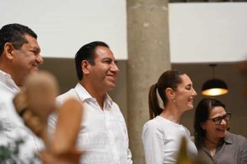 Agradece gobernador de Chiapas apoyo de Claudia