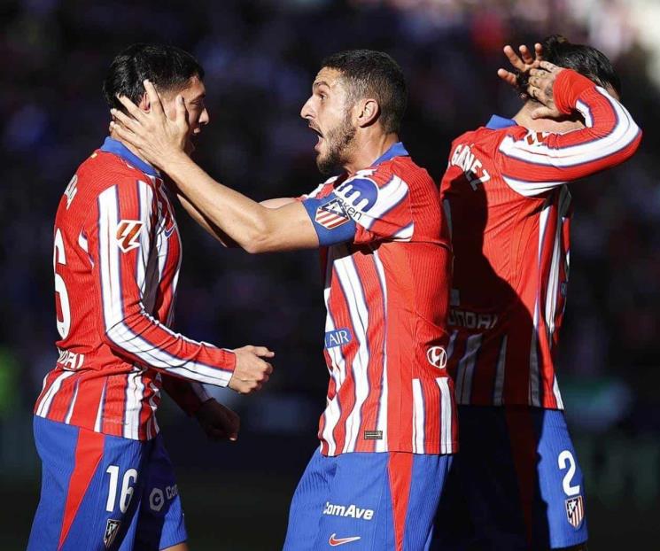 Gana el Atlético de Madrid y son segundos en la Liga de España