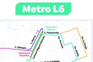 Restringen la avenida Miguel Alem&aacute;n