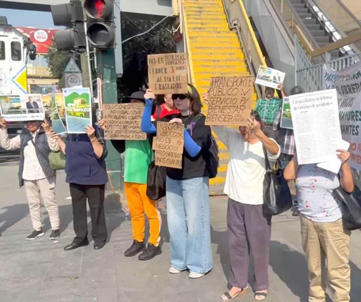 Protestan ante alza a tarifas del transporte