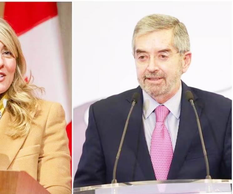 Habla Canciller con ministra de Canadá